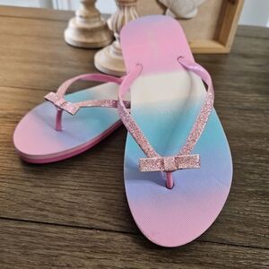 Sparkly Pink and Blue Kids Sandals